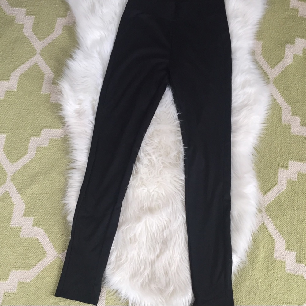 Black Fleece Lined Leggings